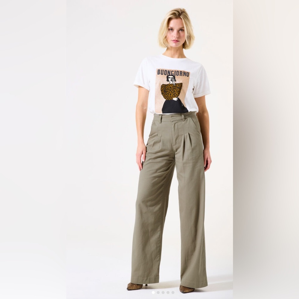 GARCIA - Khaki Wide Leg Pants